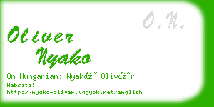 oliver nyako business card